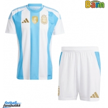 Argentina Hjemmedraktsett Barn Copa America 2024 Kortermet (+ Korte bukser)